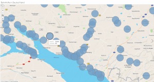 Restaurants in und um Friedrichshafen als Map visualisiert
